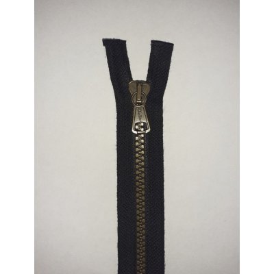 Zip kostěný, černá+bronz, RŮZNÉ DÉLKY 25 cm – Hledejceny.cz