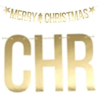Party deco Banner Merry Christmas zlatý – Zboží Mobilmania