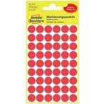 Avery Zweckform Etikety na různá značení 270 ks červené 12 mm kulaté 3141 – Sleviste.cz