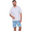 Pánské pyžamo Wadima 204178 30 pánské pyžamo krátké šedé