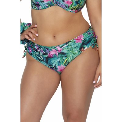 Ava dámské plavkové kalhotky SF-205/2 Paradise s květy zelené
