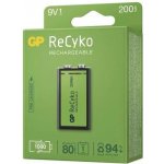 GP Recyko 6F22 9V 200 mAh 1ks 1032521020 – Zboží Živě