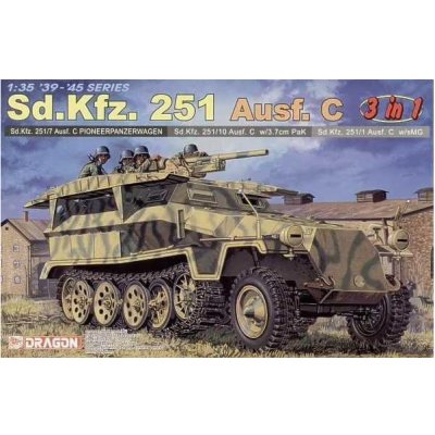 Models Dragon Sd.Kfz.251 Ausf.C 3 IN 1 6224 1:35
