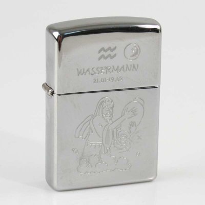 Zippo chrom poliert Wassermann Ha in kleiner Holzbox – Hledejceny.cz
