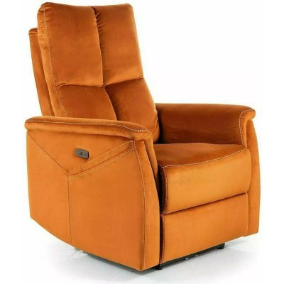 Signal Masážní křeslo NEPTUN M Velvet skořicové – Zboží Mobilmania