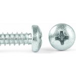 Šroub do plechu ZnB, půlkulatá hlava, DIN 7981 - 2.9x25 – Zboží Mobilmania