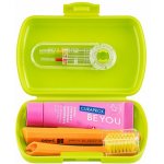 Curaprox Travel set zelený 2 ks zubních kartáčků + zubní pasta 10 ml dárková sada – Sleviste.cz