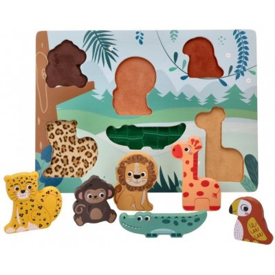 Adam Toys zábavné vkládací puzzle Safari 3D – Zbozi.Blesk.cz