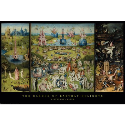 Plakát, Obraz - Zahrada pozemských rozkoší, Hieronymus Bosch, 91.5 × 61 cm – Sleviste.cz