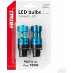 LED žiarovky CANBUS T20 7440 W21W 4SMD 1860 White 12V 24V AMiO-04254 – Hledejceny.cz
