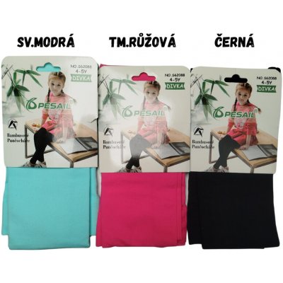 Pesail dívčí silonové punčocháče s bambusem tm.růžová – Zboží Mobilmania