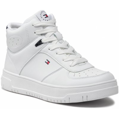 Tommy Hilfiger High Top Lace Up Sneaker T3X9 32483 1355 S Bílá – Zboží Mobilmania