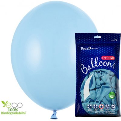 PartyDeco Balónek světle modrý pastelový 27 cm