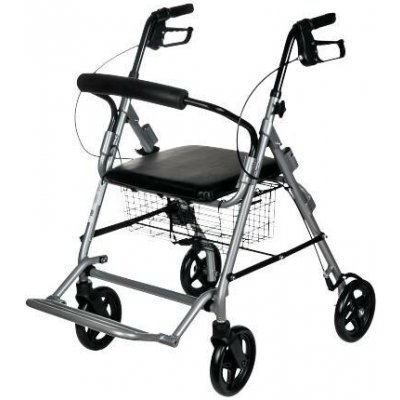 Oslo Premium Čtyřkolové chodítko RF-616 šedé – Zboží Mobilmania