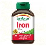 Jamieson Železo 35 mg s postupným uvolňováním 60 tablet – Hledejceny.cz