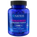 Natios Fenugreek & Blessed Thistle Extract Pískavice & Benedikt 2000 mg 120 kapslí – Hledejceny.cz
