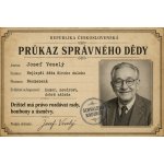 Bezvadary.cz | Průkaz správného dědy s vlastní fotografií a textem A3 42x30cm rp1 – Hledejceny.cz