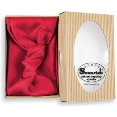 Hedvábný šátek červený she012 – Hledejceny.cz