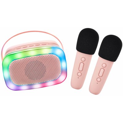 Lalarma Bluetooth Karaoke párty set + 2 mikrofony Rose – Zbozi.Blesk.cz