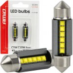 AMIO LED žárovky sufit 41mm C5W C10 bílá, 6SMD 2525, Canbus, 12/24V – Hledejceny.cz