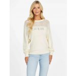 GUESS dámský svetr Tina Crystal bílý – Zboží Mobilmania