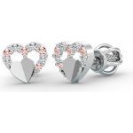 Couple zlaté náušnice Darcy bílé zlato se zirkony Šroubek 585-66-3-0077.1B00.0.00.108.05 – Sleviste.cz