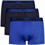 Emporio Armani boxerky Pure Cotton Blue modré 3Pack – Hledejceny.cz