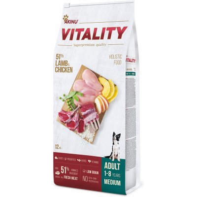 Akinu VITALITY granule dog adult medium lamb & chicken 12kg