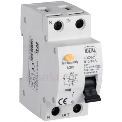 Jistič-chránič KRO6-2/B10/30A Kanlux 23214 – Sleviste.cz