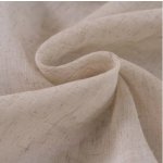 Lněný průsvitný závěs se zavěšením rod pocket - Béžový, 500 x 250 cm – Hledejceny.cz