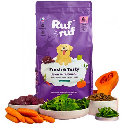 RufRuf Fresh & Tasty jelení se zeleninou a probiotiky 12 kg – Zboží Dáma