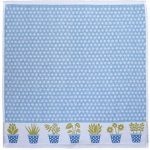 SCANquilt utěrka FROTÉ květináče modrobílá 50 x 50 cm – Zboží Mobilmania
