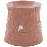 Bridgewater Flowers aroma lampa úzká pro vonné oleje nebo vonné vosky - růžová s květy – Hledejceny.cz