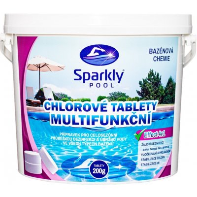Sparkly POOL Chlorové tablety multifunkční 4v1 MAXI 3 kg – Zboží Dáma