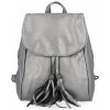 Kabelka Hernan dámská kabelka batůžek tmavě stříbrná HB0311