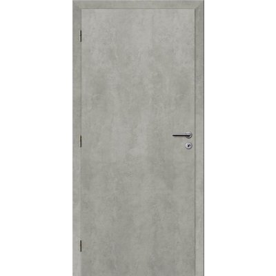 Solodoor 60 L, 650 × 1985 mm, fólie, levé, beton, plné 010000566100