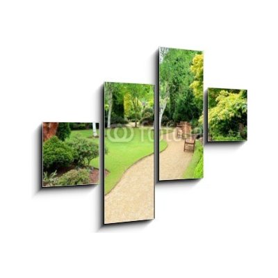 Obraz 4D čtyřdílný - 120 x 90 cm - Lovely spring garden Krásná jarní zahrada