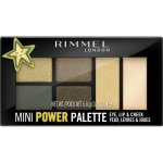 Rimmel London Mini Power Palette paletka očních stínů, rty a tváře 004 Pioneer 6,8 g – Hledejceny.cz