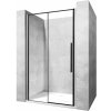 Pevné stěny do sprchových koutů Rea Solar Black sprchové dveře 150 cm posuvné REAK6360