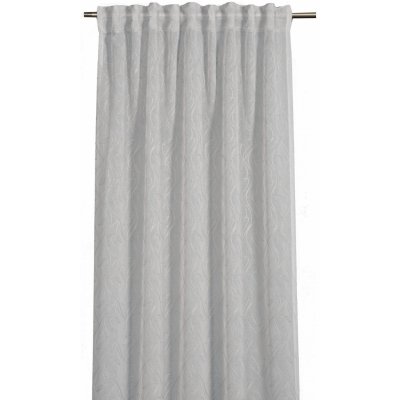 Sehlbach Závěs se skrytými poutky, ornamenty, bílý, 245 x 135 cm – Hledejceny.cz