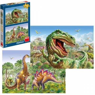 Dudlu Souboj dinosaurů 2x48 dílků