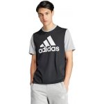 adidas Performance Big Logo Single Jersey Essentials Black/Medium Grey Heather – Hledejceny.cz