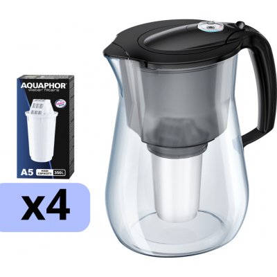 Aquaphor Provence černá + 4 ks filtru Aquaphor A5 – Hledejceny.cz