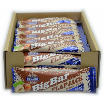 Flapjack ovesná tyčinka bez lepku lískový oříšek Big Bar 24 x 40 g – Zboží Mobilmania