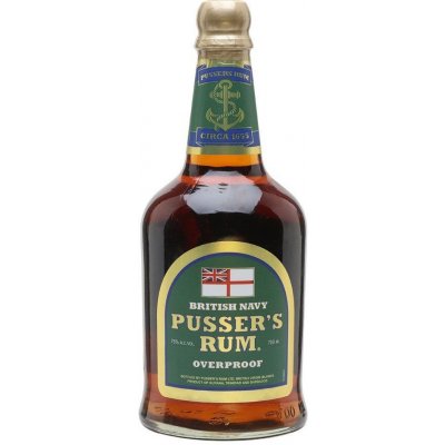 Pusser's British Navy Overproof 75,5% 0,7 l (holá láhev)