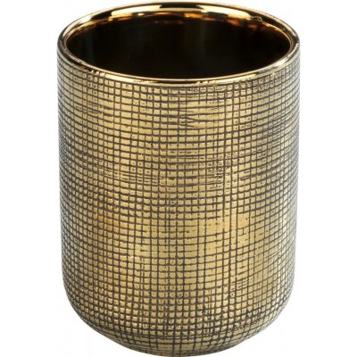 Wenko kelímek na zubní kartáčky Rivara zlatá – Zboží Dáma