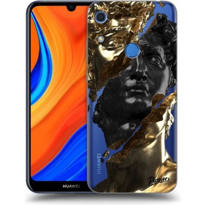 Pouzdro Picasee silikonové Huawei Y6S - Black Gold čiré