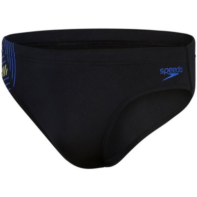 Speedo 7cm Tech Panel Brief Black/Chroma Blue/Spritz