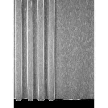 Rand žakárová záclona 5116/BÍLÁ pršíčko, s olůvkem, bílá, výška 230cm (v metráži)