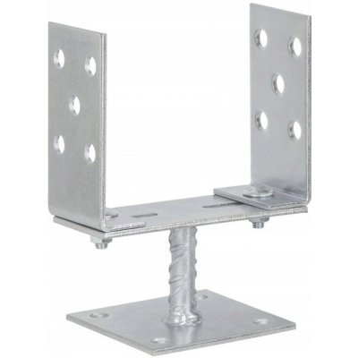 Adoby PSP 80-160 patka sloupku typu "U" stavitelná k příšroubování 80-160x100x185x100x100mm – Sleviste.cz